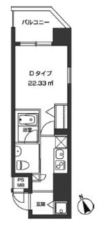 レジディア虎ノ門の物件間取画像